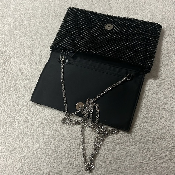 I.N.C. INTERNATIONAL CONCEPTS Prudence Shiny Mesh Clutch - Picture 7 of 7